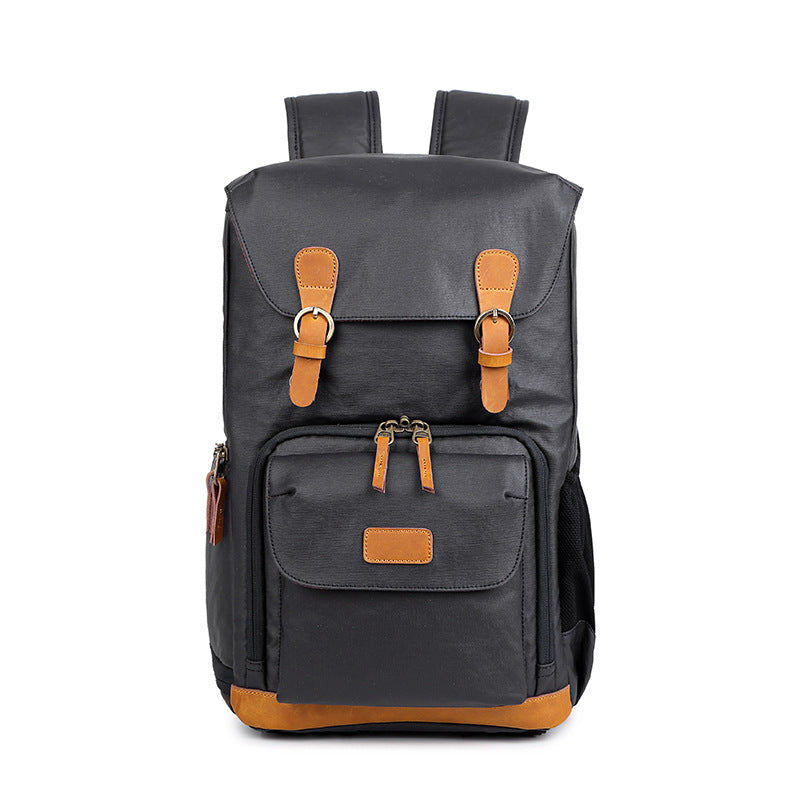Waterproof Canvas DSLR Camera Backpack Canvas Camera Backpack Men Travel Backpack - echopurse