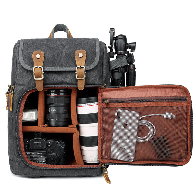 besteam waterproof canvas dslr slr camera laptop backpack bag rucksack Cwatcun Backpack, with Rain Cover & Tripod Holder Bottom Tripod Straps Professional Camera Backpack DSLR Photo