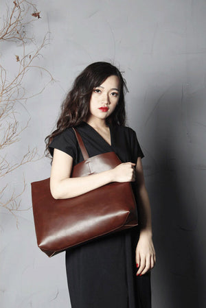 Womens Tote Bags, Handcraft Leather Totes, Vintage Style Handbags, Shopping Bag 1001 - echopurse