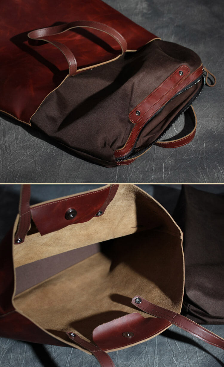 Womens Tote Bags, Handcraft Leather Totes, Vintage Style Handbags, Shopping Bag 1001 - echopurse